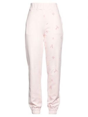 Pantaloni di cotone Trussardi rosa