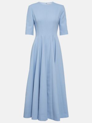 Sukienka midi wełniana Emilia Wickstead niebieska