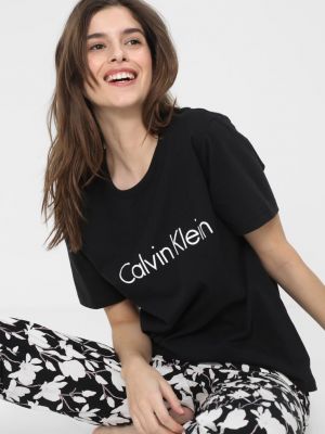 Верх пижамы Calvin Klein Underwear, черно-белый
