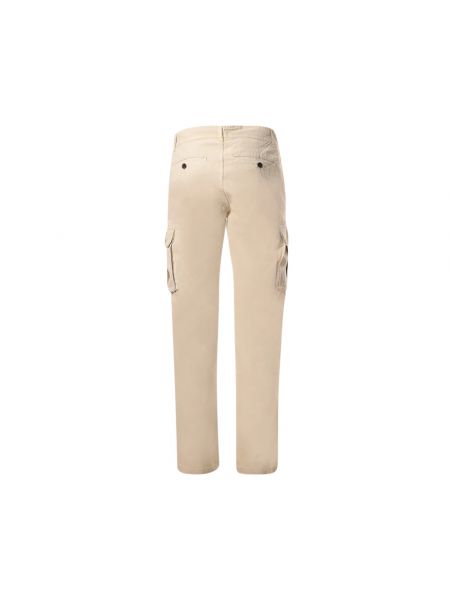 Pantalones cargo de algodón con bolsillos Ecoalf beige