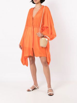 Kleid mit drapierungen Clube Bossa orange