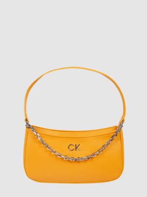 Pomarańczowa nerka skórzana Ck Calvin Klein