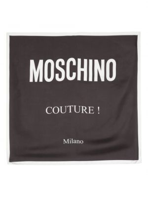Fular de mătase cu imagine Moschino