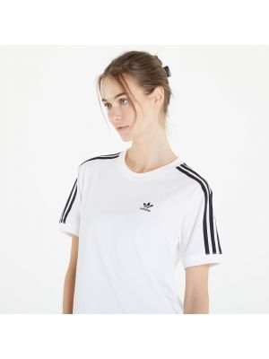 Pruhované tričko Adidas Originals bílé