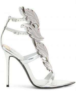 Nauhalliset sandaalit Giuseppe Zanotti hopea