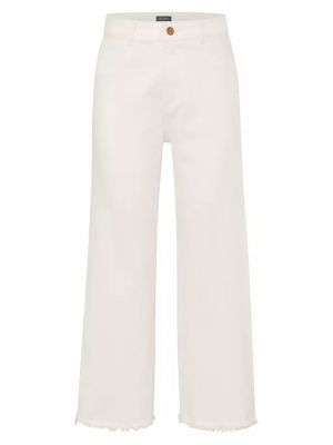 Винтажные джинсы Hepburn с высокой посадкой и широкими штанинами Premium Denim, eggshell