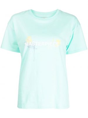 Βαμβακερή μπλούζα με σχέδιο Musium Div. πράσινο