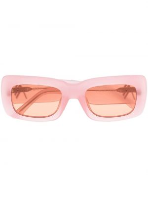 Przezroczyste okulary przeciwsłoneczne Linda Farrow różowe