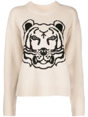 Вълнен пуловер с тигров принт Kenzo