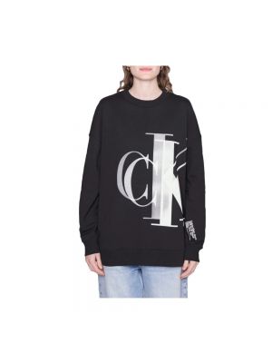 Oversize hoodie Calvin Klein schwarz