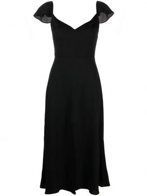 Μίντι φόρεμα Reformation μαύρο