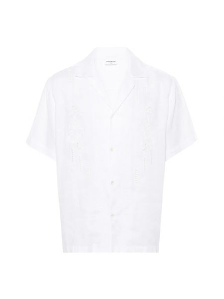 Biała koszula z krótkim rękawem Parosh