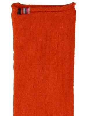 Pletené kašmírové rukavice Extreme Cashmere oranžové