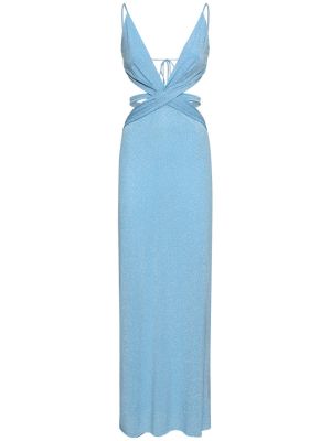 Sukienka długa z dżerseju Baobab niebieska