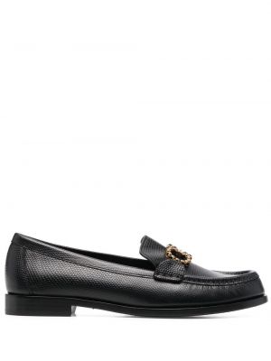 Loafers skórzane Ferragamo czarne