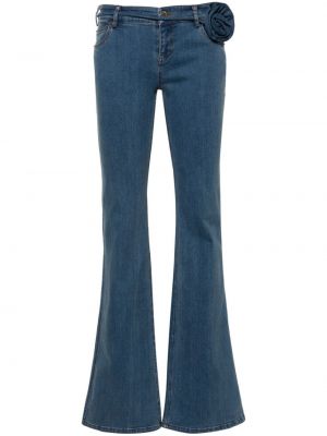 Geblümte bootcut jeans ausgestellt Rotate blau