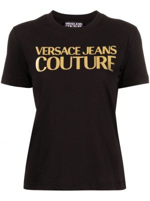 Tricou din bumbac cu imagine Versace Jeans Couture