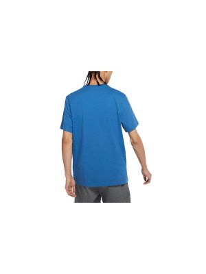 Повседневная футболка с коротким рукавом с круглым вырезом Nike синяя