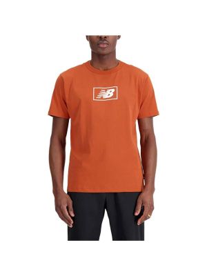 Tričko s krátkými rukávy New Balance oranžové