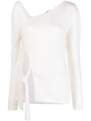 Sweter asymetryczny Tom Ford biały