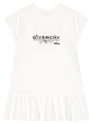 Jersey puuvilla jersey-mekko tytöille Givenchy Kids valkoinen