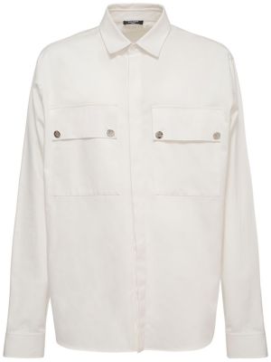 Košulja s printom s džepovima Balmain bijela