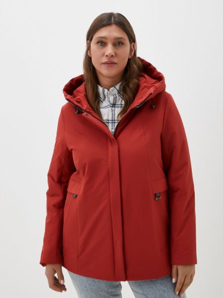 Утепленная демисезонная куртка Karmel Style красная