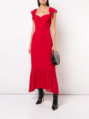 Vestido de cóctel Reformation rojo