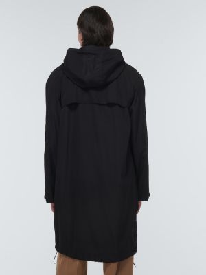 Палто с качулка Dries Van Noten черно