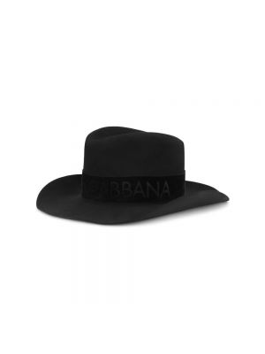 Czarny kapelusz Dolce And Gabbana