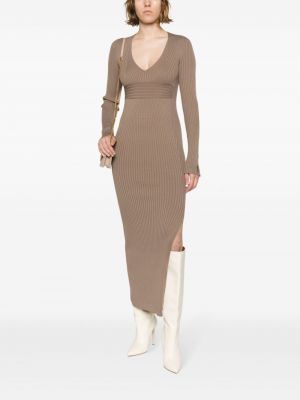 Maksi suknelė Calvin Klein ruda