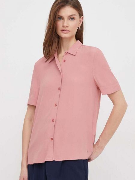 Рубашка Tommy Hilfiger розовая