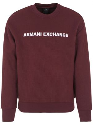 Hanorac din fleece cu broderie Armani Exchange