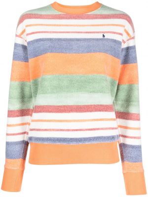 Плетен пуловер бродиран Polo Ralph Lauren оранжево