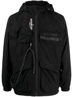 Dūnu jaka ar kapuci Musium Div. melns