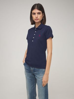 Bombažna polo majica z mrežo Polo Ralph Lauren