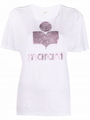 Camiseta con estampado Isabel Marant étoile blanco