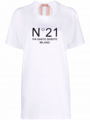 Camiseta oversized Nº21 blanco