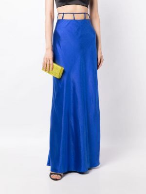 Saténové dlouhá sukně Rachel Gilbert modré