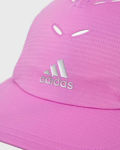 Czapka z daszkiem z nadrukiem Adidas Performance różowa