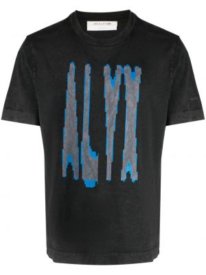 T-shirt aus baumwoll mit print 1017 Alyx 9sm grau