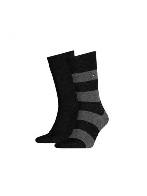 Calcetines a rayas Tommy Hilfiger negro