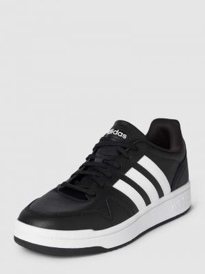 Sneakersy skórzane Adidas Sportswear czarne