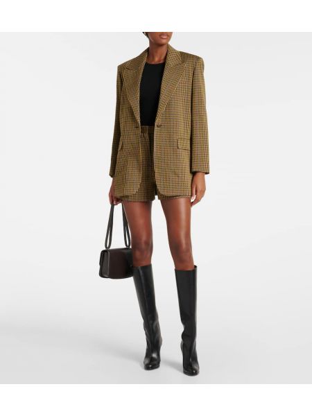 Yün blazer Max Mara kahverengi