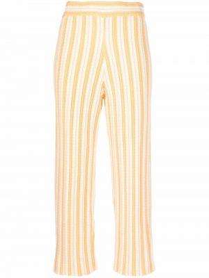 Pantalon à rayures Jil Sander jaune