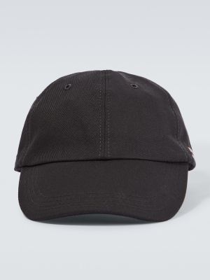 Cappello con visiera di cotone Gr10k nero