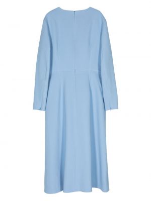 Robe mi-longue en crêpe Emilia Wickstead bleu