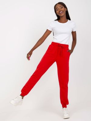 Pantaloni sport Fashionhunters roșu