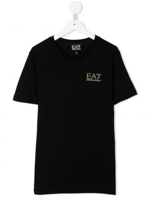 T-shirt för tjejer Ea7 Emporio Armani svart