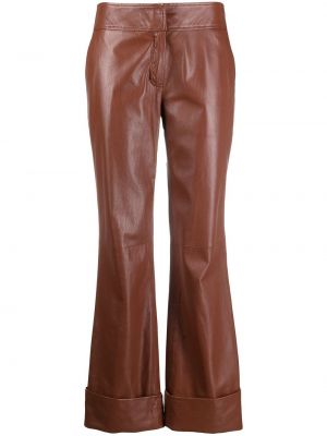 Pantalones rectos Simonetta Ravizza marrón